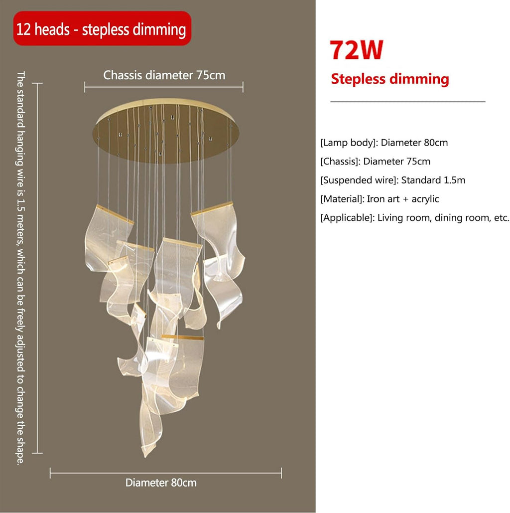 💎✨ Minimalist Modern Chandelier 💡🏡 | Sleek Artistic Lighting 🌟🎨