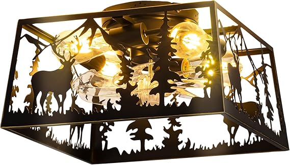 ✨🏡 Rustic Farmhouse Chandelier 🕯️💛 | Cozy Ceiling Glow 🌟🪵