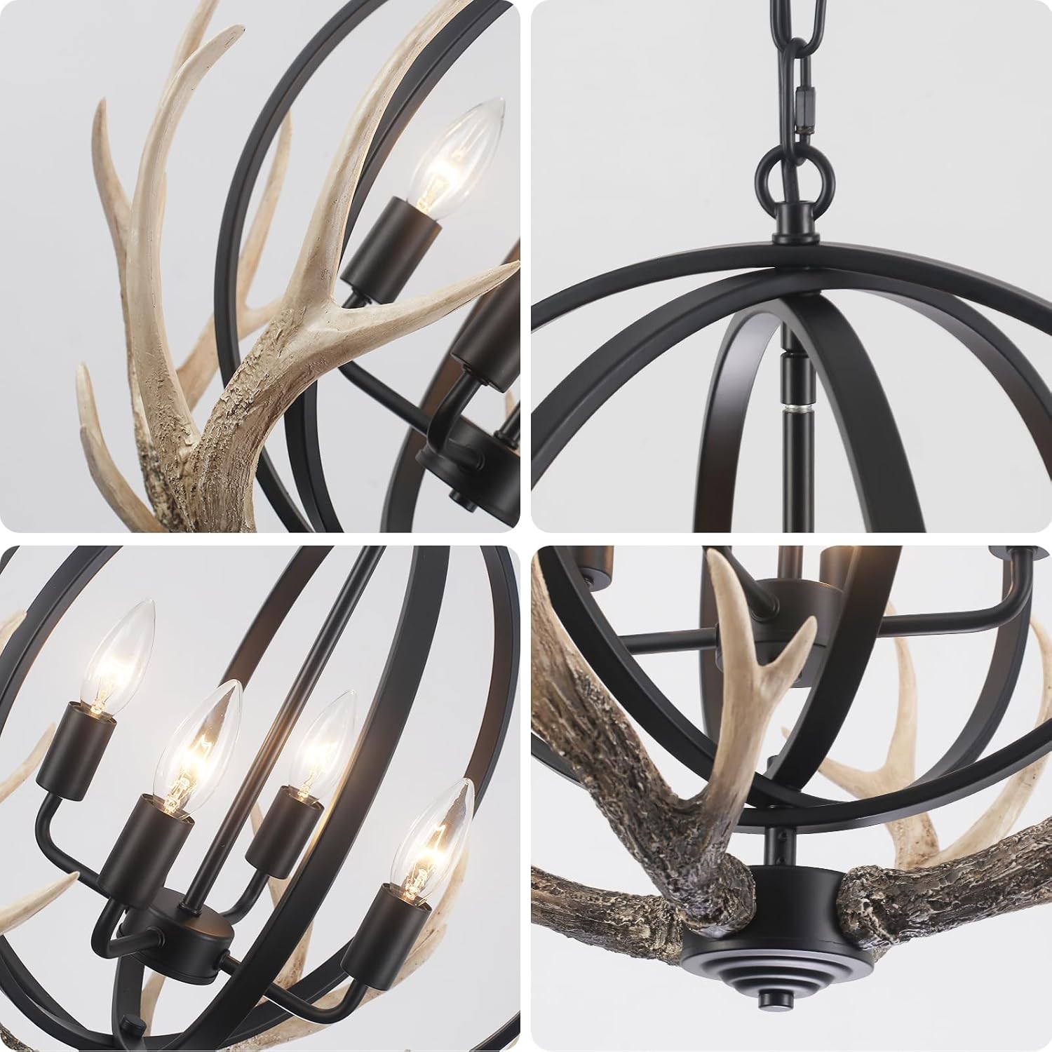 ✨🌿 Rustic Glow Chandelier 💡🏡 | Farmhouse Ceiling Light 🌟🕯️