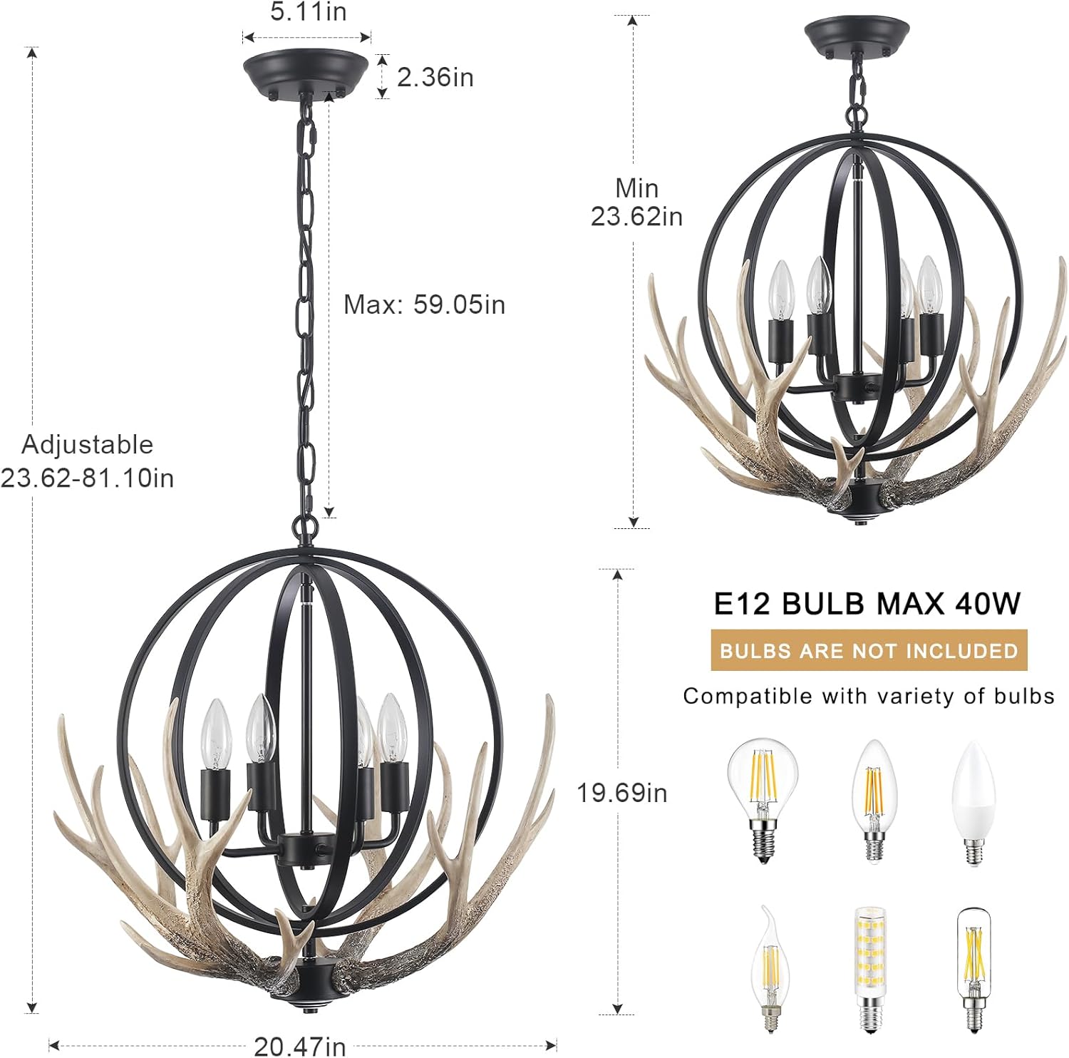 ✨🌿 Rustic Glow Chandelier 💡🏡 | Farmhouse Ceiling Light 🌟🕯️