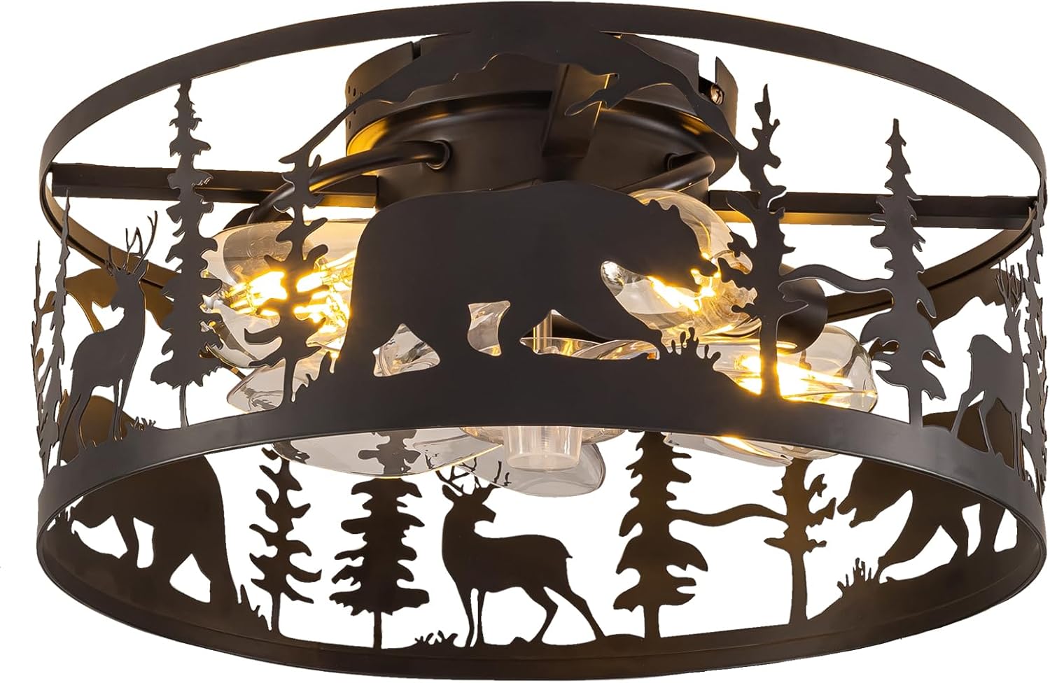 ✨🏡 Rustic Farmhouse Chandelier 🕯️💛 | Cozy Ceiling Glow 🌟🪵