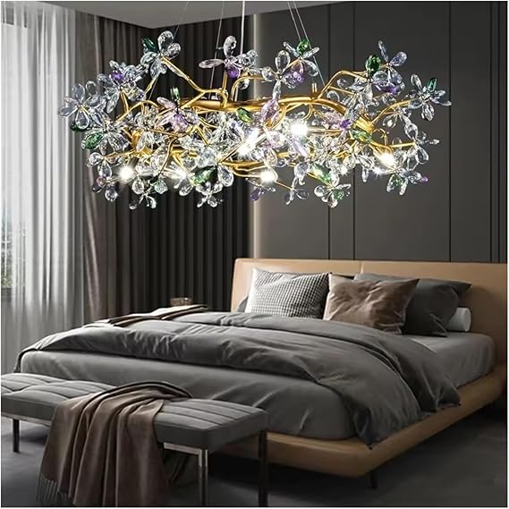💎✨ Sparkling Crystal Chandelier 💡🏡 | Elegant Ceiling Glow 🌟💖