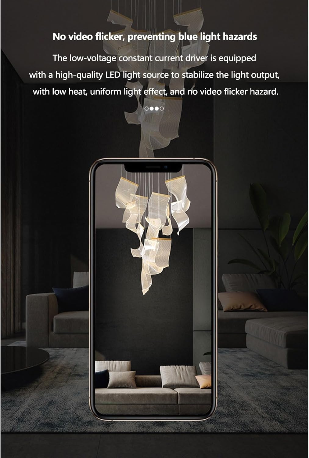 💎✨ Minimalist Modern Chandelier 💡🏡 | Sleek Artistic Lighting 🌟🎨