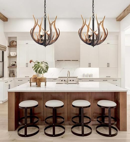 ✨🏡 Farmhouse Candle Chandelier 🕯️🌿 | Vintage Ceiling Charm 💛🌟