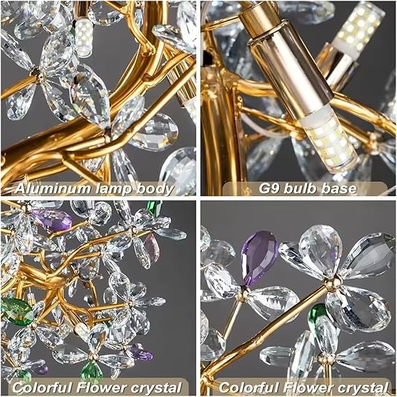 💎✨ Sparkling Crystal Chandelier 💡🏡 | Elegant Ceiling Glow 🌟💖