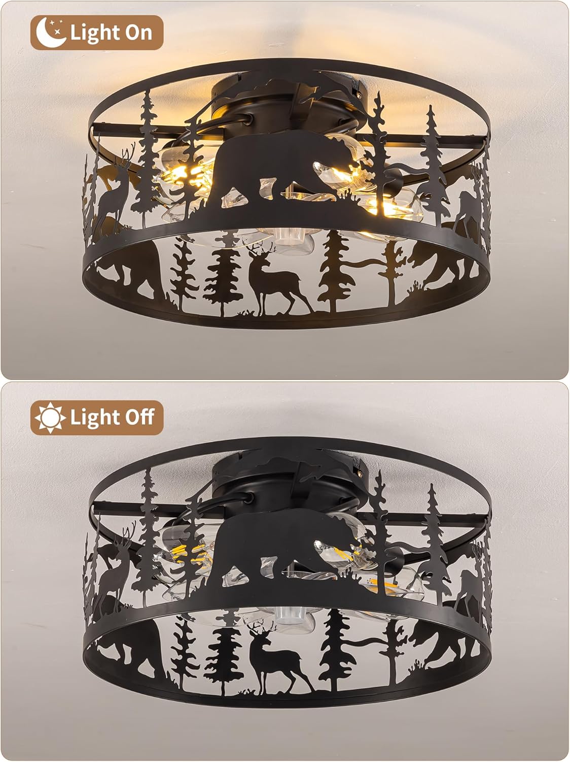 ✨🏡 Rustic Farmhouse Chandelier 🕯️💛 | Cozy Ceiling Glow 🌟🪵